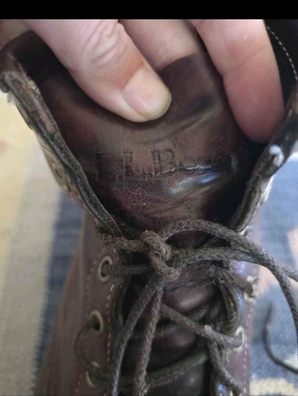 Mens Vintage Chippewa L.L. Bean Katahdin Leather Cordovan Boots Sz 9D